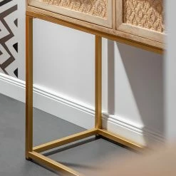 Naturoo Konsolentisch Rumilly - Rattangeflecht / Mango massiv -WOHNZIMMERMÖBEL Verkäufe 1000239538 210908 16520500043 DETAILS P000000001000239538