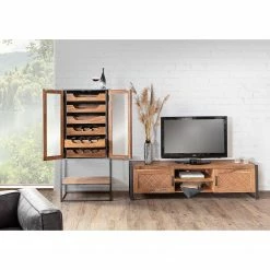 Red Living Barschrank Viessoix - Teak massiv & Akazie massiv / Eisen - Teak / Anthrazit -WOHNZIMMERMÖBEL Verkäufe 1000240176 210115 08042100028 MOOD DETAILS P000000001000240176 mood