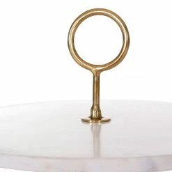 Red Living Beistelltisch Carling III - Marmor / Metall - Marmor Weiß / Gold -WOHNZIMMERMÖBEL Verkäufe 1000240800 210113 13364000023 DETAILS P000000001000240800