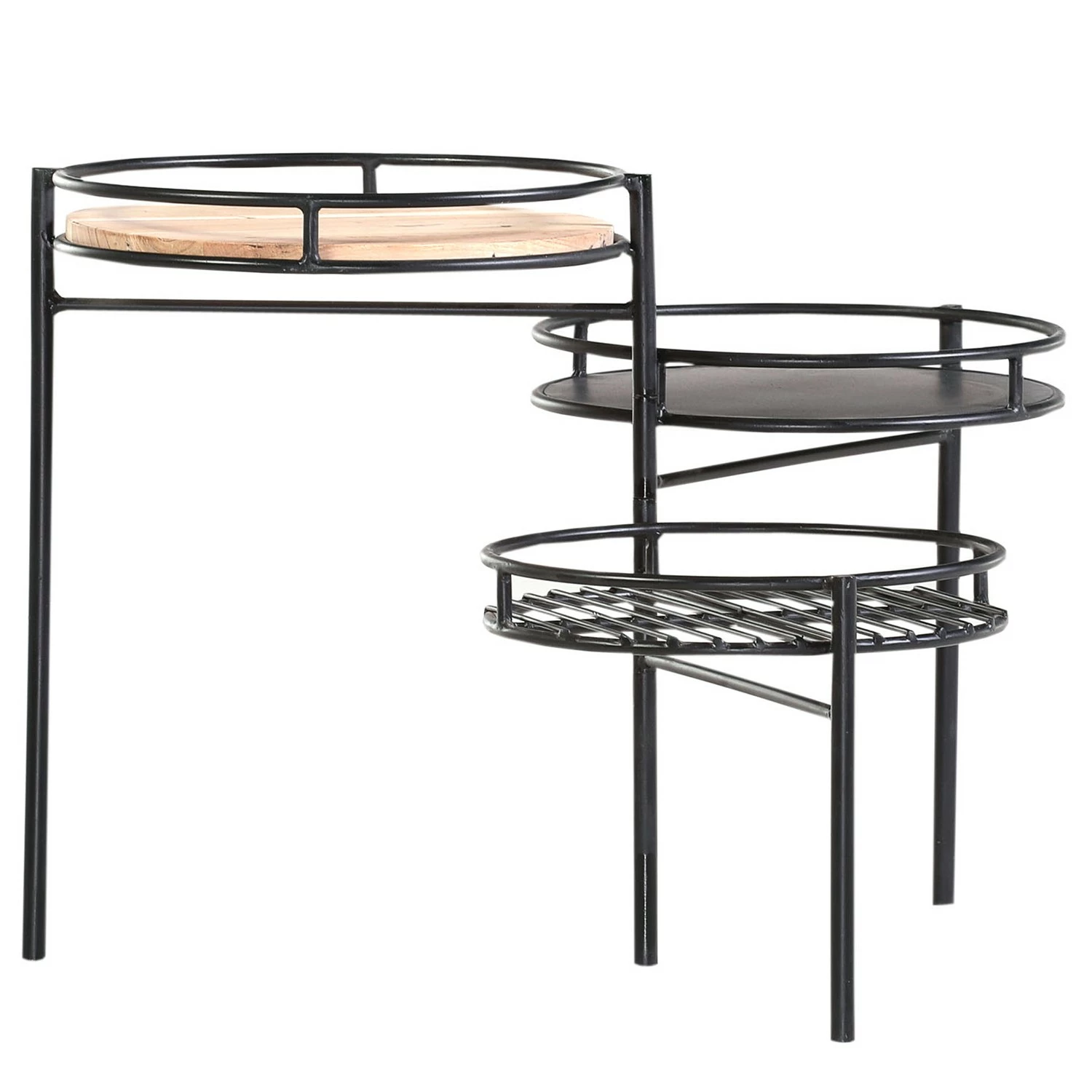 Red Living Beistelltisch Fenay III - Akazie massiv / Metall - Akazie / Schwarz 1 Red Living Beistelltisch Fenay III - Akazie massiv / Metall - Akazie / Schwarz