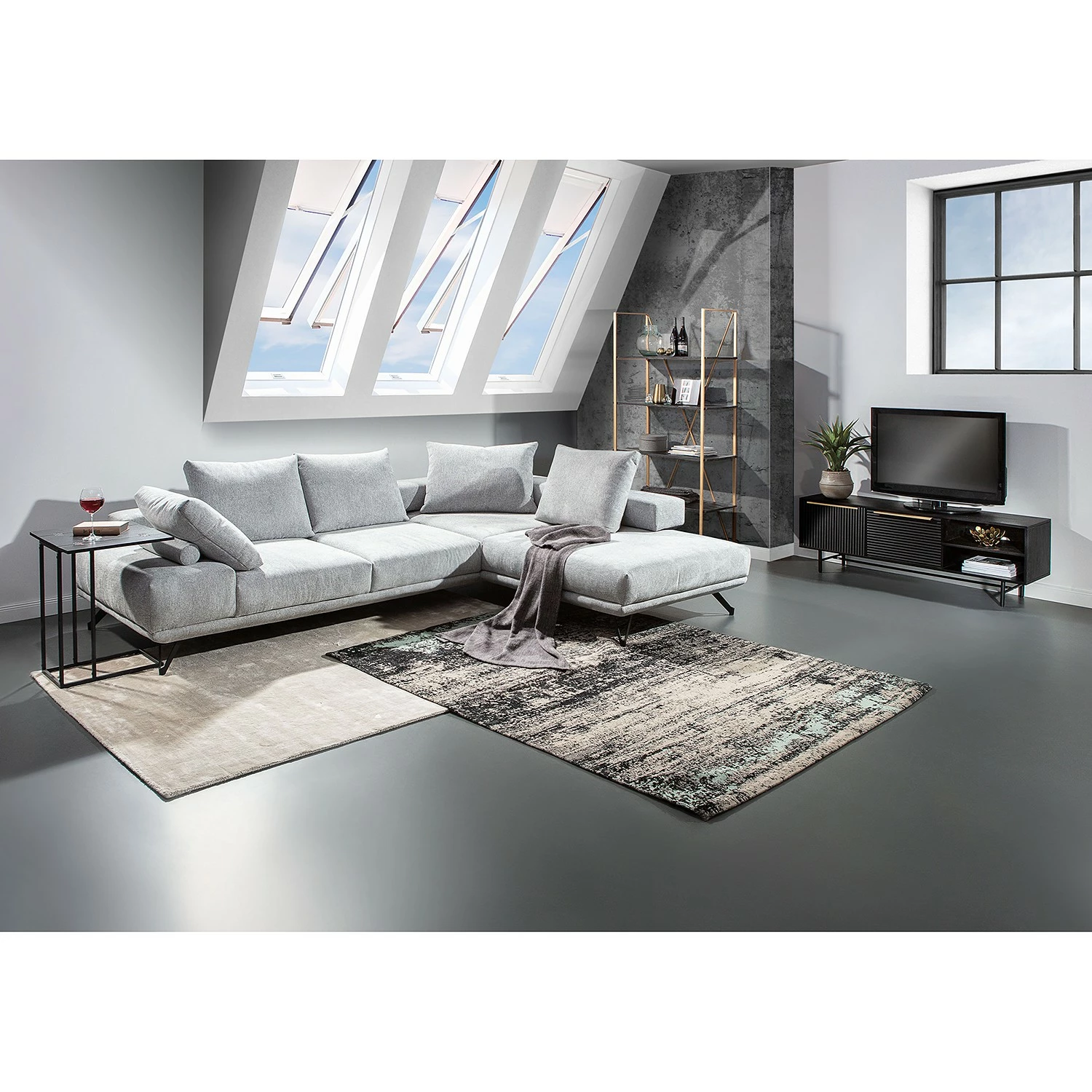 Red Living Regal Oissel - Akazie massiv / Metall - Akazie Schwarz / Gold 2 Red Living Regal Oissel - Akazie massiv / Metall - Akazie Schwarz / Gold – Bild 2