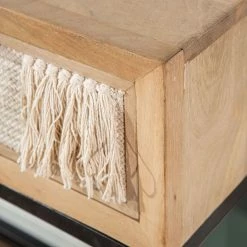 Naturoo Konsolentisch Soyans - Mango teilmassiv / Metall - Beige / Schwarz -WOHNZIMMERMÖBEL Verkäufe 1000240821 210909 15182900006 DETAILS P000000001000240821