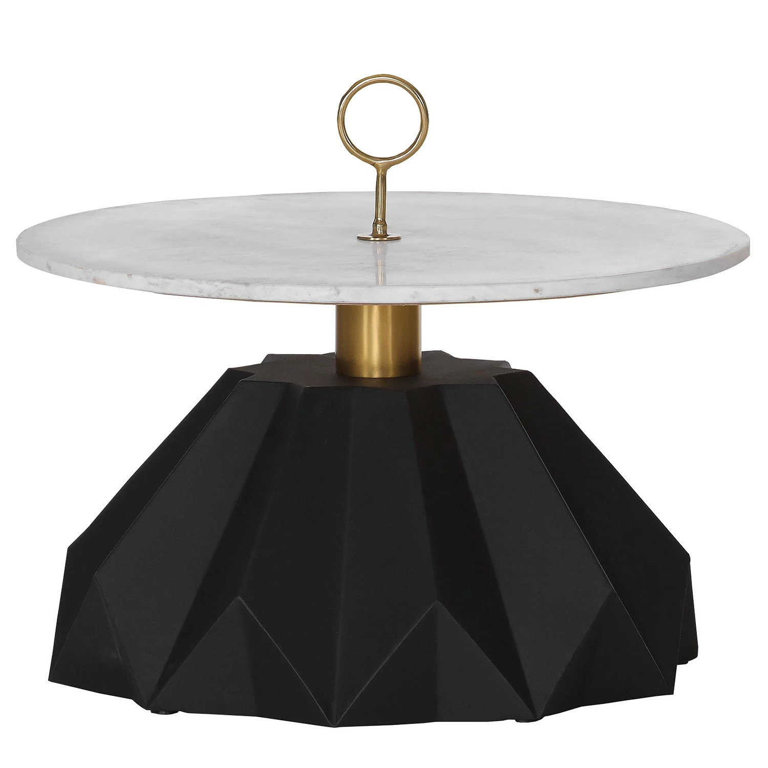 Red Living Beistelltisch Carling II - Marmor / Metall - Marmor Weiß / Schwarz 1 Red Living Beistelltisch Carling II - Marmor / Metall - Marmor Weiß / Schwarz