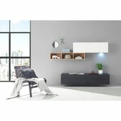 Loftscape TV-Lowboard Booster II - Eiche Schwarz - Breite: 162 cm -WOHNZIMMERMÖBEL Verkäufe 1000241428 210303 11001900006 MOOD DETAILS P000000001000241428 mood