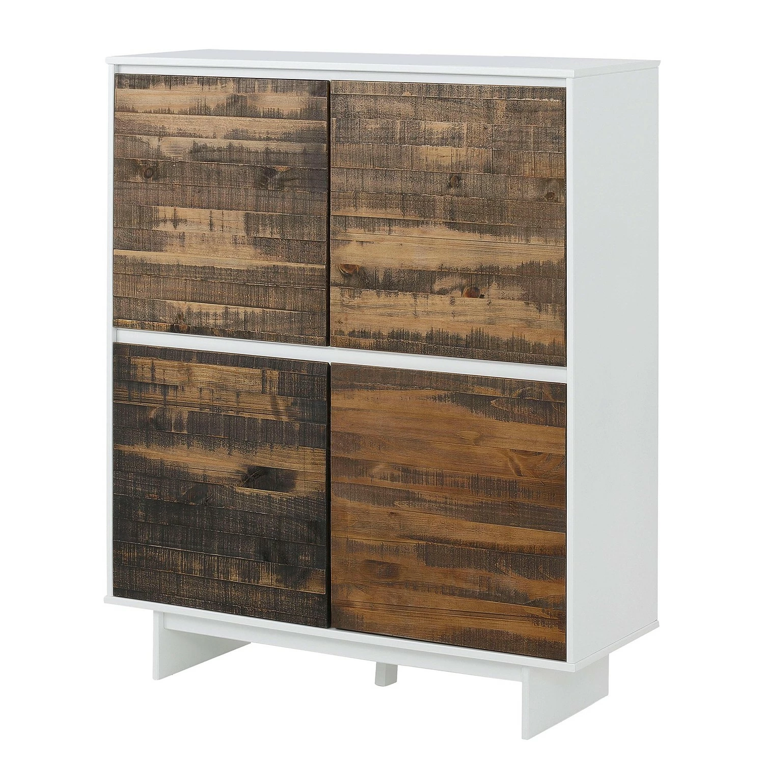 Loftscape Kommode Marnac I - Kiefer teilmassiv - Kiefer / Weiß 1 Loftscape Kommode Marnac I - Kiefer teilmassiv - Kiefer / Weiß