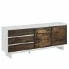 Loftscape Sideboard Marnac - Kiefer teilmassiv - Kiefer / Weiß