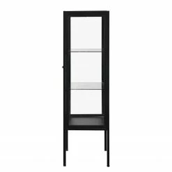 Loftscape Highboard Aregno - Glas / Metall - Schwarz - Breite: 55 cm -WOHNZIMMERMÖBEL Verkäufe 1000241507 210113 13511400074 DETAILS P000000001000241507