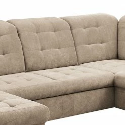 Loftscape Wohnlandschaft Montbel - Microfaser - Microfaser Ranu: Sand - Longchair davorstehend links / Ottomane rechts -WOHNZIMMERMÖBEL Verkäufe 1000241637 210127 18073500049 DETAILS P000000001000241637