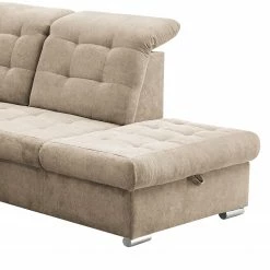 Loftscape Wohnlandschaft Montbel - Microfaser - Microfaser Ranu: Sand - Longchair davorstehend links / Ottomane rechts -WOHNZIMMERMÖBEL Verkäufe 1000241637 210127 18073700050 DETAILS P000000001000241637