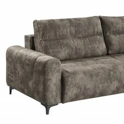 Loftscape Ecksofa Venouse - Samt - Samt Insa: Steingrau - Longchair davorstehend rechts -WOHNZIMMERMÖBEL Verkäufe 1000241693 210127 18195100537 DETAILS P000000001000241693