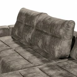 Loftscape Ecksofa Venouse - Samt - Samt Insa: Steingrau - Longchair davorstehend rechts -WOHNZIMMERMÖBEL Verkäufe 1000241693 210127 18195300538 DETAILS P000000001000241693