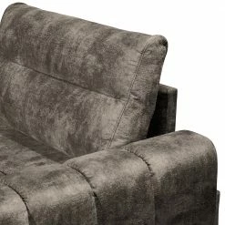 Loftscape Ecksofa Venouse - Samt - Samt Insa: Steingrau - Longchair davorstehend rechts -WOHNZIMMERMÖBEL Verkäufe 1000241693 210127 18195500539 DETAILS P000000001000241693