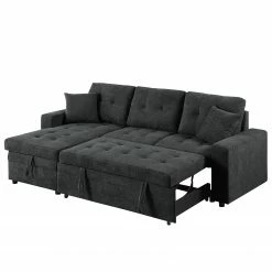 Loftscape Ecksofa Luglon - Webstoff - Anthrazit -WOHNZIMMERMÖBEL Verkäufe 1000242701 210929 141228000033 DETAILS P000000001000242701