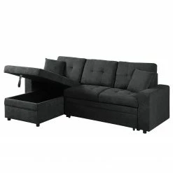 Loftscape Ecksofa Luglon - Webstoff - Anthrazit -WOHNZIMMERMÖBEL Verkäufe 1000242701 210929 141228000044 DETAILS P000000001000242701