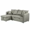 Loftscape Ecksofa Lillers - Webstoff - Hellgrau - Longchair davorstehend links