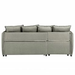 Loftscape Ecksofa Lillers - Webstoff - Hellgrau - Longchair davorstehend links -WOHNZIMMERMÖBEL Verkäufe 1000242710 210929 14122900099 DETAILS P000000001000242710