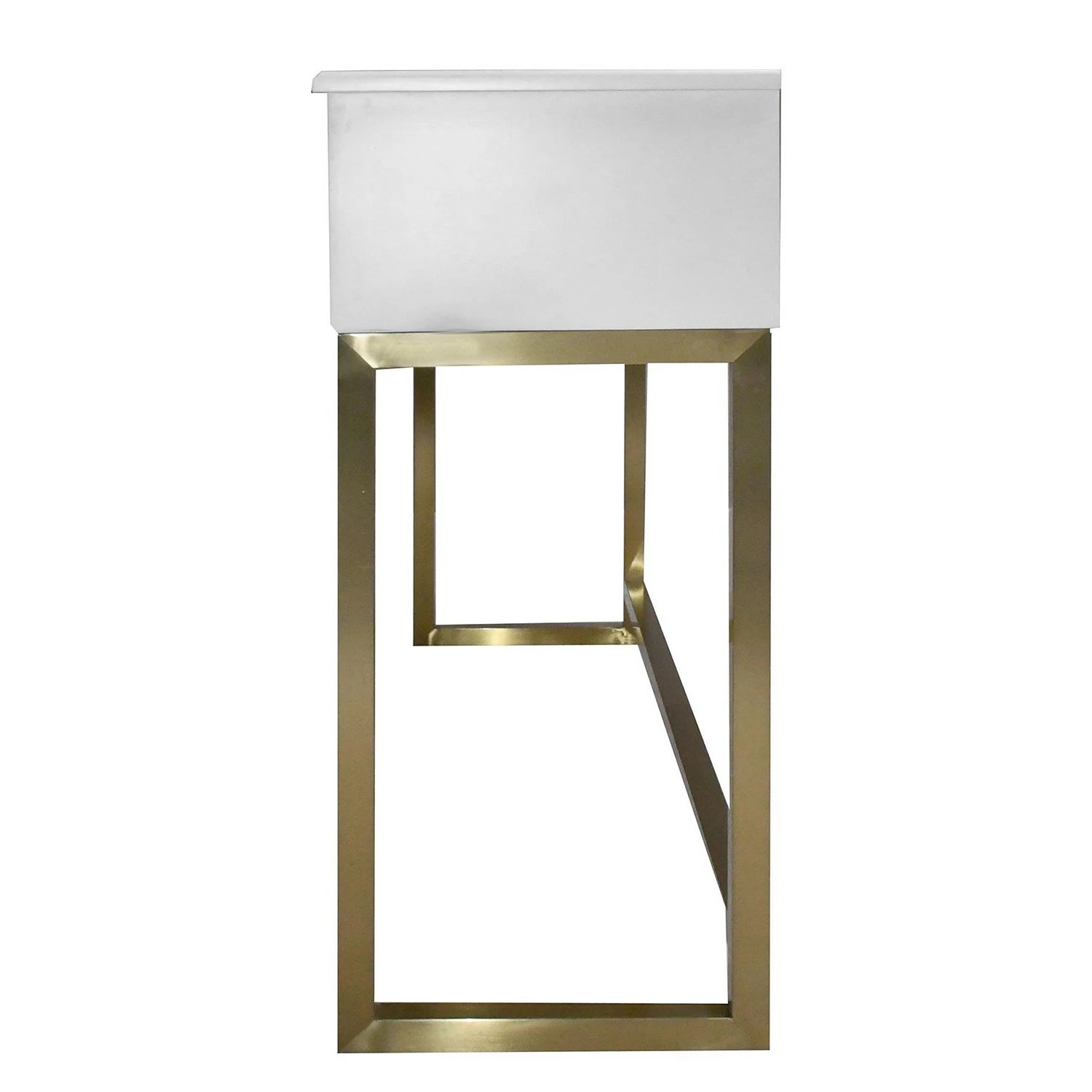 Red Living Konsolentisch Varades - Weiß / Gold 4 Red Living Konsolentisch Varades - Weiß / Gold – Bild 4