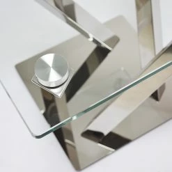 Loftscape Beistelltisch Vareilles II - Glas / Edelstahl - Chrom -WOHNZIMMERMÖBEL Verkäufe 1000242735 210121 08254000086 DETAILS P000000001000242735