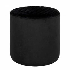 Red Living Pouf Flaux - Schwarz