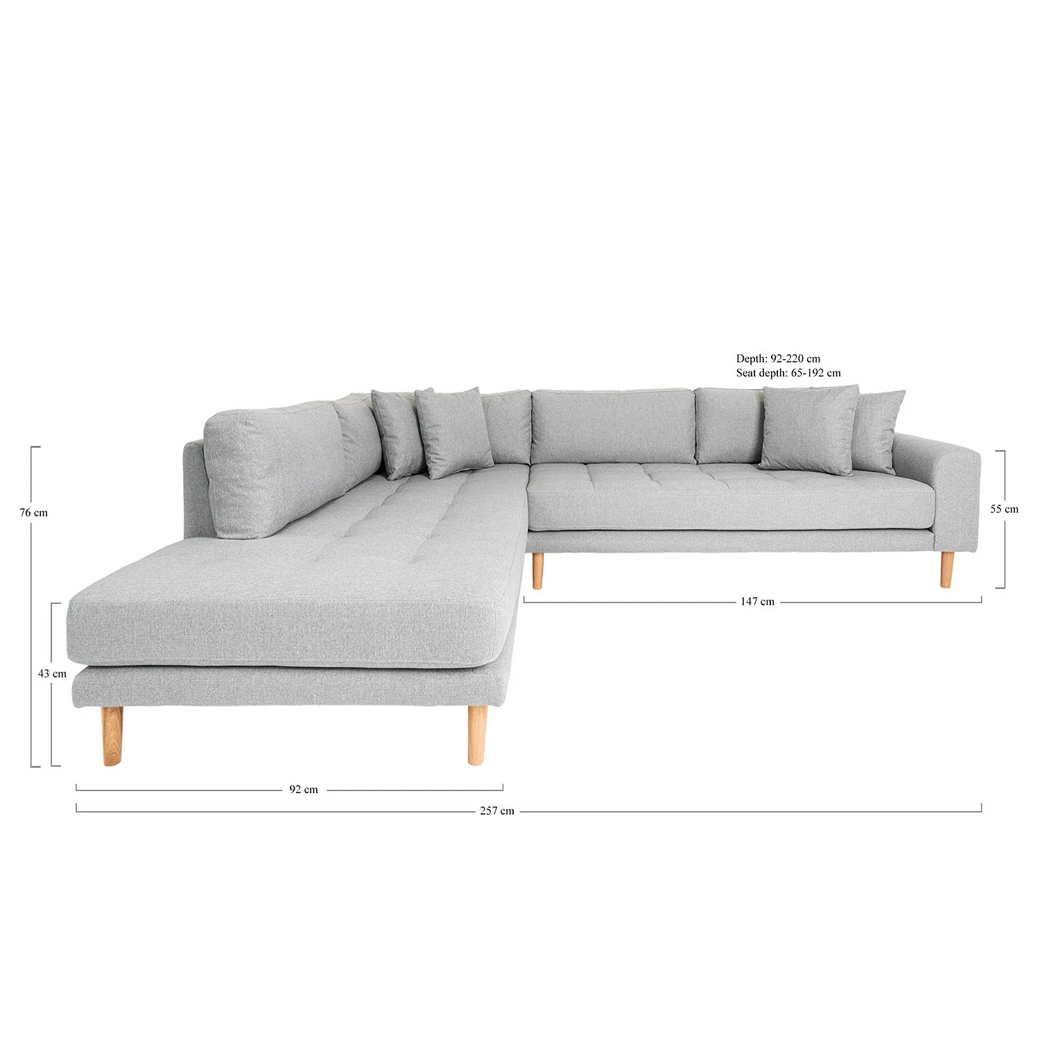 Red Living Ecksofa La Rose II - Webstoff - Ecke davorstehend links 4 Red Living Ecksofa La Rose II - Webstoff - Ecke davorstehend links – Bild 4
