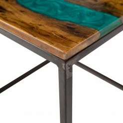 Wolf-Möbel Epoxidharz-Beistelltisch Tarnac - Harz / Metall - Grün -WOHNZIMMERMÖBEL Verkäufe 1000243171 220106 08231200061 DETAILS P000000001000243171