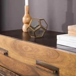 Wolf-Möbel Kommode Bazac - Akazie massiv - Akazie / Dunkelgrau -WOHNZIMMERMÖBEL Verkäufe 1000243203 220311 040 DETAILS P000000001000243203