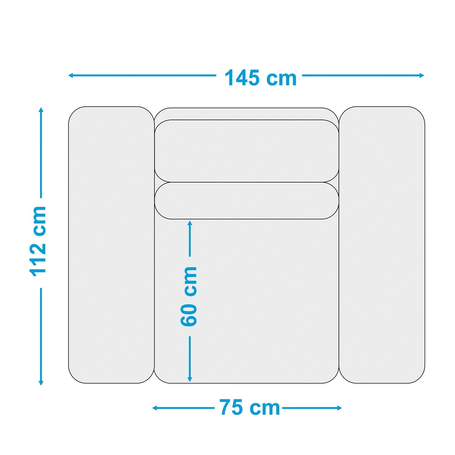 Fredriks XXL Sessel Gurat - Webstoff - Webstoff Sada: Anthrazit 12 Fredriks XXL Sessel Gurat - Webstoff - Webstoff Sada: Anthrazit – Bild 12