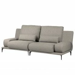 Fredriks Sofa Lirac (3 Sitzer) - Webstoff - Webstoff Sogol: Grau