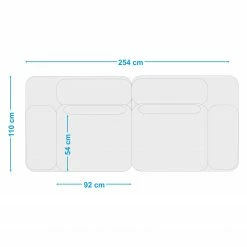 Fredriks Sofa Lirac (3 Sitzer) - Webstoff - Webstoff Sogol: Grau -WOHNZIMMERMÖBEL Verkäufe 1000243277 210330 18215800615 SKETCH DETAILS P000000001000243277 sketch