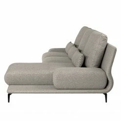 Fredriks Ecksofa Lirac - Webstoff - Webstoff Sogol: Grau - Longchair davorstehend rechts -WOHNZIMMERMÖBEL Verkäufe 1000243287 210330 18220600762 DETAILS P000000001000243287