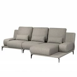 Fredriks Ecksofa Lirac - Webstoff - Webstoff Sogol: Grau - Longchair davorstehend rechts -WOHNZIMMERMÖBEL Verkäufe 1000243287 210330 18220600764 DETAILS P000000001000243287