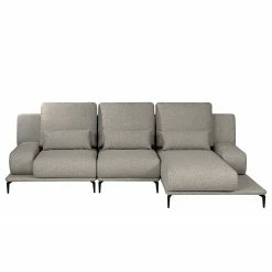Fredriks Ecksofa Lirac - Webstoff - Webstoff Sogol: Grau - Longchair davorstehend rechts -WOHNZIMMERMÖBEL Verkäufe 1000243287 210330 18220600765 DETAILS P000000001000243287