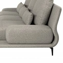 Fredriks Ecksofa Lirac - Webstoff - Webstoff Sogol: Grau - Longchair davorstehend rechts -WOHNZIMMERMÖBEL Verkäufe 1000243287 210330 18220600771 DETAILS P000000001000243287