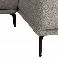 Fredriks Ecksofa Lirac - Webstoff - Webstoff Sogol: Grau - Longchair davorstehend rechts -WOHNZIMMERMÖBEL Verkäufe 1000243287 210330 18220700773 DETAILS P000000001000243287