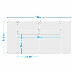 Fredriks Sofa Gurat (2,5-Sitzer) - Webstoff - Webstoff Sada: Grau -WOHNZIMMERMÖBEL Verkäufe 1000243290 210330 18220900823 SKETCH DETAILS P000000001000243290 sketch