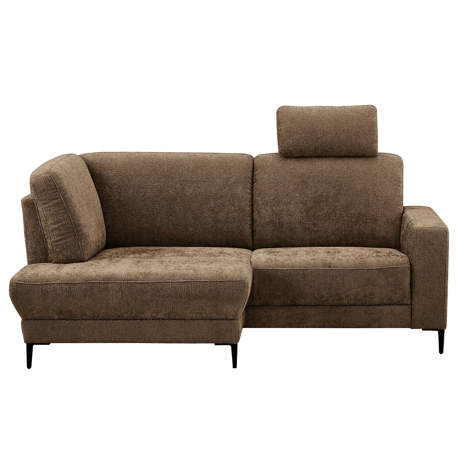 Ponsel Polstermöbel Ecksofa City - Chenille Jiao: Dunkelbraun - Longchair davorstehend links 3 Ponsel Polstermöbel Ecksofa City - Chenille Jiao: Dunkelbraun - Longchair davorstehend links – Bild 3