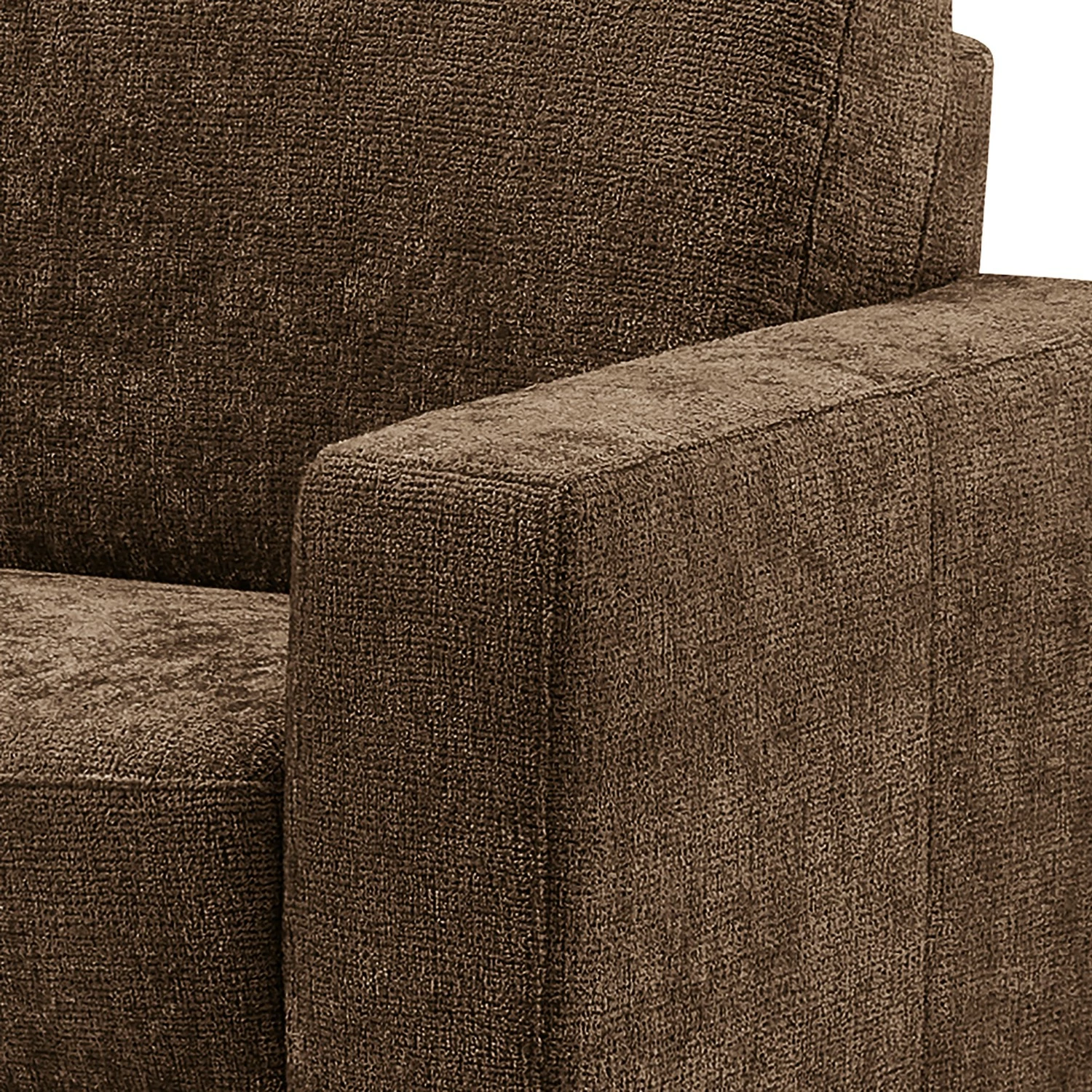 Ponsel Polstermöbel Ecksofa City - Chenille Jiao: Dunkelbraun - Longchair davorstehend links 8 Ponsel Polstermöbel Ecksofa City - Chenille Jiao: Dunkelbraun - Longchair davorstehend links – Bild 8