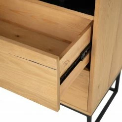 Studio Copenhagen Regal Flox I - Echtholzfurnier / Metall - Eiche / Schwarz -WOHNZIMMERMÖBEL Verkäufe 1000244164 211028 140300000067 DETAILS P000000001000244164