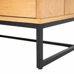 Studio Copenhagen Regal Flox I - Echtholzfurnier / Metall - Eiche / Schwarz -WOHNZIMMERMÖBEL Verkäufe 1000244164 211028 140300000078 DETAILS P000000001000244164