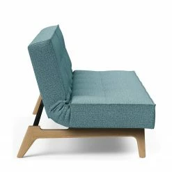 Innovation Möbel Schlafsofa Splitback Eik - Stoff Mixed Dance: Light Blue - Eiche Hell -WOHNZIMMERMÖBEL Verkäufe 1000244285 210218 14580200099 DETAILS P000000001000244285