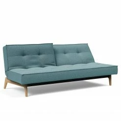 Innovation Möbel Schlafsofa Splitback Eik - Stoff Mixed Dance: Light Blue - Eiche Hell -WOHNZIMMERMÖBEL Verkäufe 1000244285 210218 14581300102 DETAILS P000000001000244285