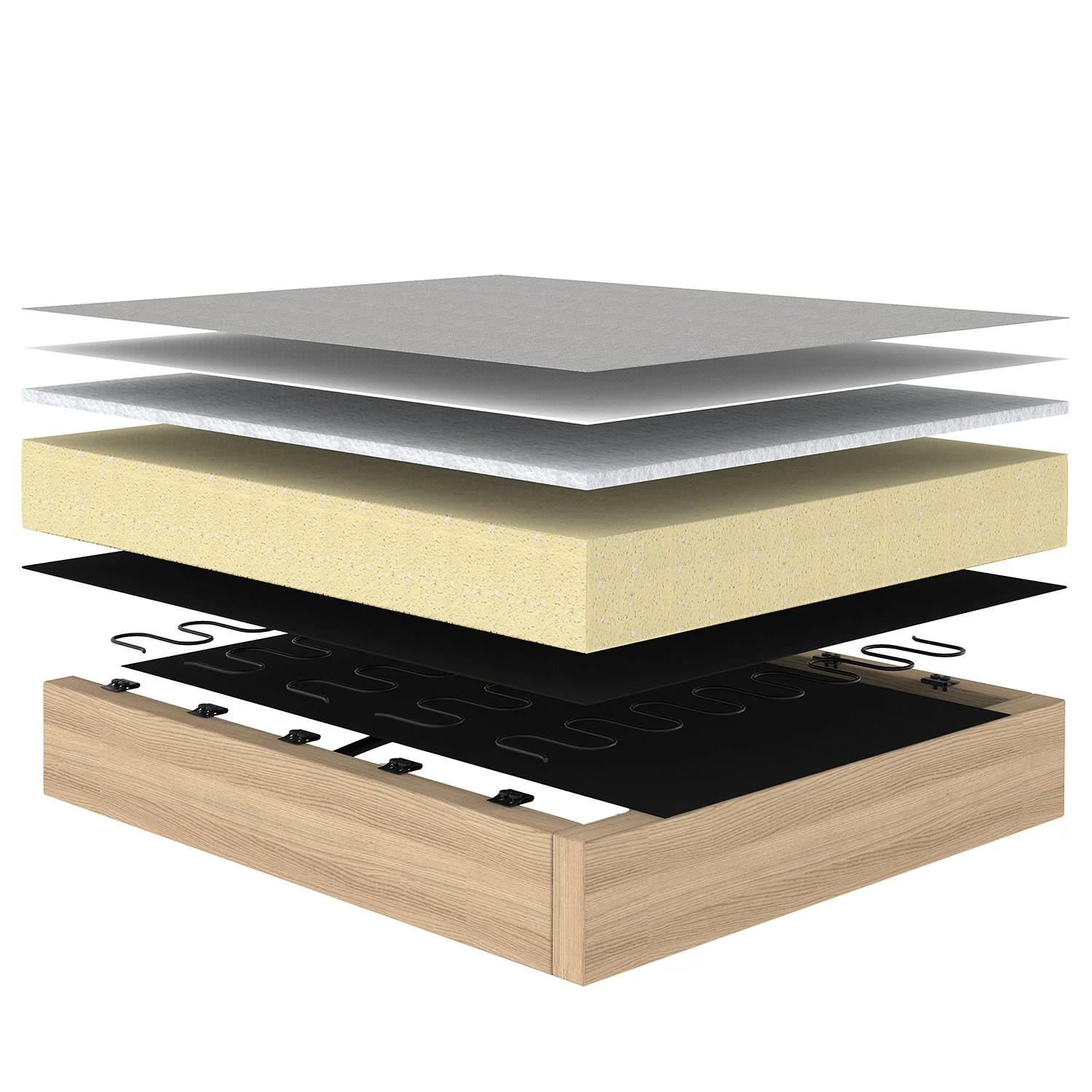 Innovation Möbel Schlafsofa Cubed - Stoff Twist: Granite - Breite: 168 cm - Eiche Hell 11 Innovation Möbel Schlafsofa Cubed - Stoff Twist: Granite - Breite: 168 cm - Eiche Hell – Bild 11