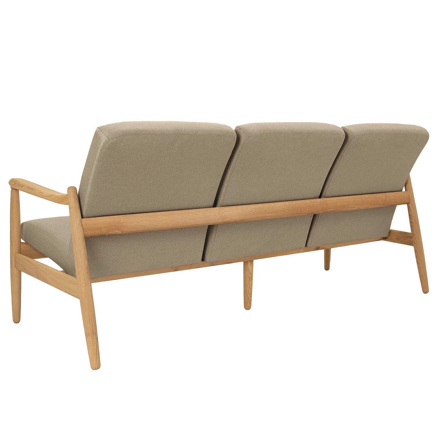 Studio Copenhagen Sofa Froid (3-Sitzer) - Webstoff - Webstoff Baca: Beige - Eiche Hell 4 Studio Copenhagen Sofa Froid (3-Sitzer) - Webstoff - Webstoff Baca: Beige - Eiche Hell – Bild 4