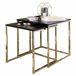 Loftscape Beistelltisch Menville (2er-Set) - Schwarz / Roségold 9 Loftscape Beistelltisch Menville (2er-Set) - Schwarz / Roségold -WOHNZIMMERMÖBEL Verkäufe 1000244883 210202 14594700227 DETAILS P000000001000244883