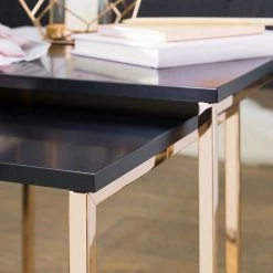 Loftscape Beistelltisch Menville (2er-Set) - Schwarz / Roségold 10 Loftscape Beistelltisch Menville (2er-Set) - Schwarz / Roségold -WOHNZIMMERMÖBEL Verkäufe 1000244883 210202 14595000228 DETAILS P000000001000244883