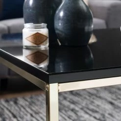 Red Living Couchtisch Lormont I - Schwarz / Gold -WOHNZIMMERMÖBEL Verkäufe 1000244886 210202 15004200248 DETAILS P000000001000244886