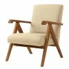 Studio Copenhagen Sessel Monklet - Webstoff - Webstoff Ekta: Beige - Buche Hell