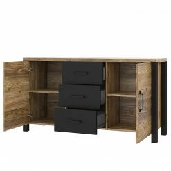 Red Living Sideboard Velleron I - Fichte Dekor -WOHNZIMMERMÖBEL Verkäufe 1000245413 210217 13051000052 DETAILS P000000001000245413