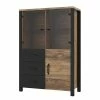 Red Living Highboard Velleron - Fichte Dekor