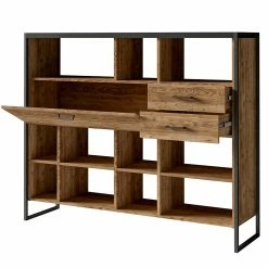 Red Living Regal Turriers III - Fichte Dekor / Matt Schwarz -WOHNZIMMERMÖBEL Verkäufe 1000245417 210217 13054000070 DETAILS P000000001000245417